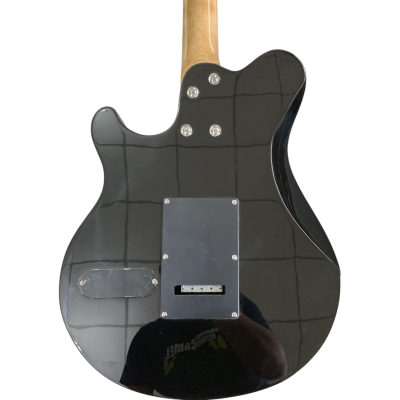 Custom Aether Wolfgang Axis AX40 Double Cutaway Body Floyd Rose Tremolo Translucent Charcoal Burst Guitar - Image 3