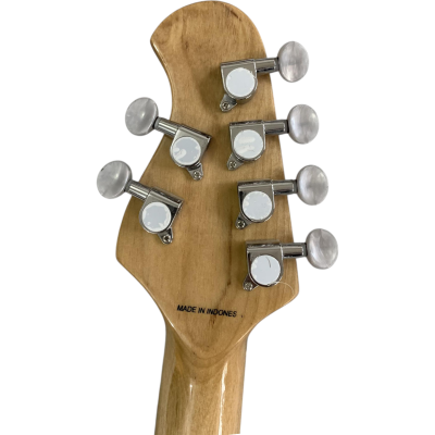 Custom Aether Wolfgang Axis AX40 Double Cutaway Body Floyd Rose Tremolo Translucent Charcoal Burst Guitar - Image 2