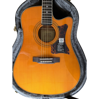 Custom Crown Masterbilt DR500MCE Natural Dreadnought Acoustic Electric Guitar