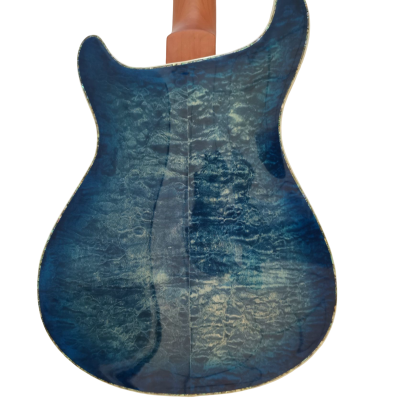 Custom Monarch SE Hollowbody II Piezo Peacock Blue Burst Bella Voce Electric Guitar - Image 6