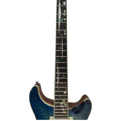 Custom Monarch SE Hollowbody II Piezo Peacock Blue Burst Bella Voce Electric Guitar - Image 4
