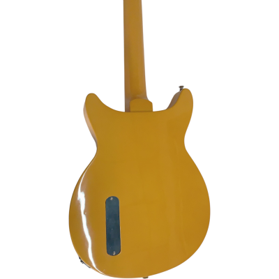 Custom Crown P90 Billie Joe Armstrong Junior Double Cutaway TV Yellow Guitar Adeline Skull Crossbones Graphic - Image 4
