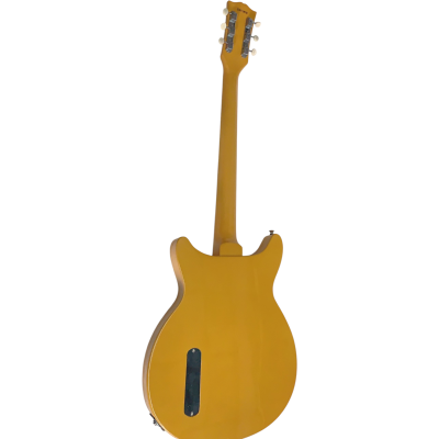 Custom Crown P90 Billie Joe Armstrong Junior Double Cutaway TV Yellow Guitar Adeline Skull Crossbones Graphic - Image 3