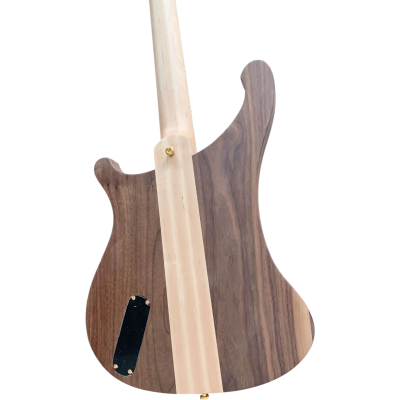 Custom Nova Lemmy Kilmister 4004 Natural Hand Carved Oak Leaf 4 String Bass - Image 4