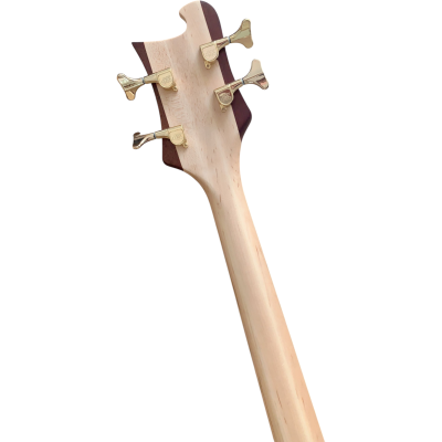 Custom Nova Lemmy Kilmister 4004 Natural Hand Carved Oak Leaf 4 String Bass - Image 5
