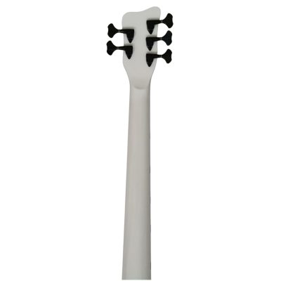 Custom Pulse Corvette Prince Symbol White 5 String Bass - Image 6