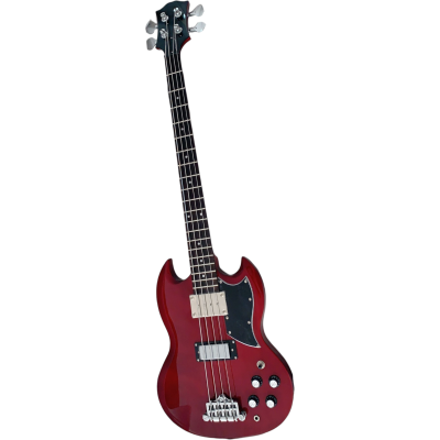 Custom Crown SG EB3 Heritage Cherry Red 4 String Bass - Image 7