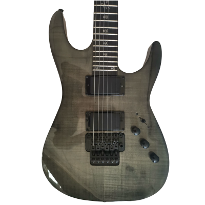 Custom Obsidian Kirk Hammett Jeff M-II Horizon See Thru Black Finish Guitar