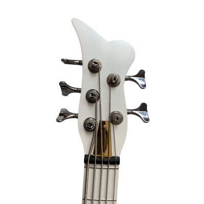Custom Ember Prince Cloud White 5 String Bass ( Color Options ) Chrome Hardware - Image 2