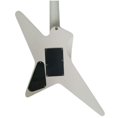 Custom Obsidian Crying Star 6 String Electric Guitar Pearl White Syu Floyd Rose Tremolo - Image 7