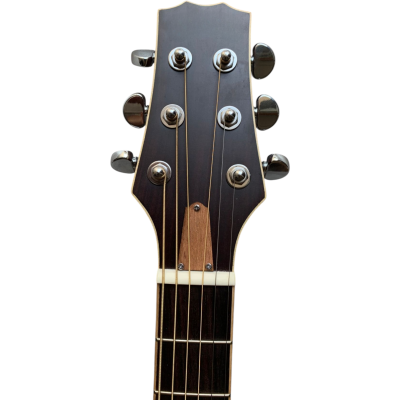 Custom Forge Jack Daniels Aged Barrel Dreadnought Solid Spruce Top Acoustic Electric Guitar - Image 5