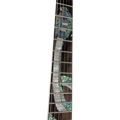Custom Crown Green Flamed Maple Top Embossed Snakepit Slash Electric Guitar - Image 5