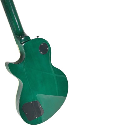 Custom Crown Green Flamed Maple Top Embossed Snakepit Slash Electric Guitar - Image 3