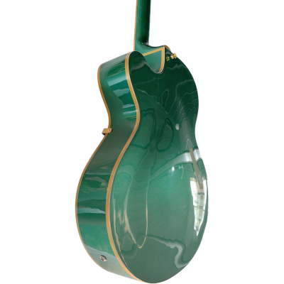 Custom Sovereign G6136I Bono Irish Falcon Goal Is Soul Green Fhole Electric Guitar - Image 2