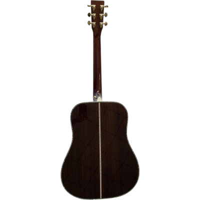 Custom Vertex D45 Natural Solid Spruce Top Acoustic Electric Guitar Fishman Pickups - Image 4