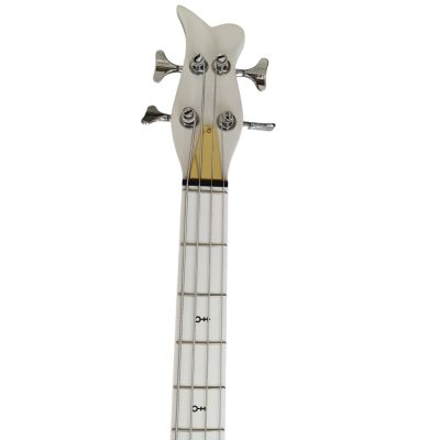 Custom Ember Prince Cloud White 4 String Bass Chrome Hardware - Image 4