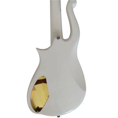 Custom Ember Prince Cloud White 4 String Bass Chrome Hardware - Image 5