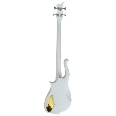 Custom Ember Prince Cloud White 4 String Bass Chrome Hardware - Image 6