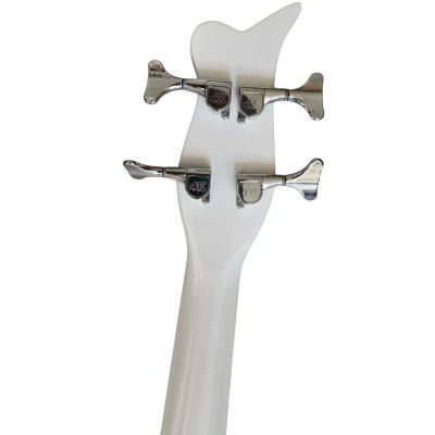 Custom Ember Prince Cloud White 4 String Bass Chrome Hardware - Image 7