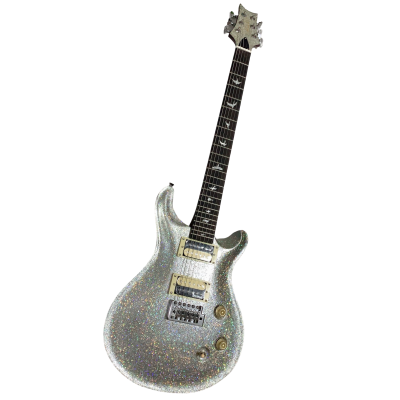 Custom Monarch Orianthi Silver Holo Sparkle Electric Guitar - Image 7