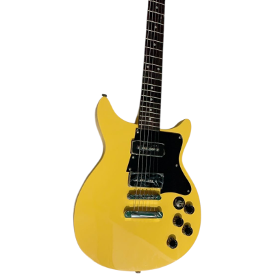 Custom Crown 2 P90 Pickups Billie Joe Armstrong Junior Double Cutaway TV Yellow Electric Guitar