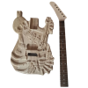 Custom Obsidian DIY Unfinished George Lynch Skull And Bones Body Neck Guitar