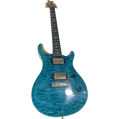 Custom Monarch Santana Turquoise Quilted Maple Top Electric Guitar