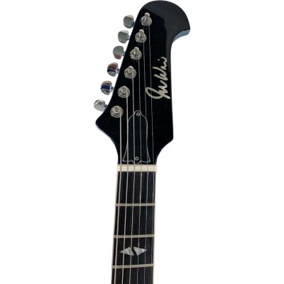 Custom Crown DG335 Dave Grohl Pelham Blue Diamond Guitar Black Pickup Rings - Image 2