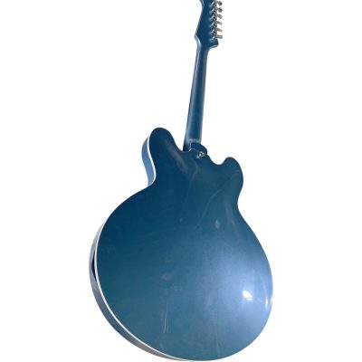 Custom Crown DG335 Dave Grohl Pelham Blue Diamond Guitar Black Pickup Rings - Image 7