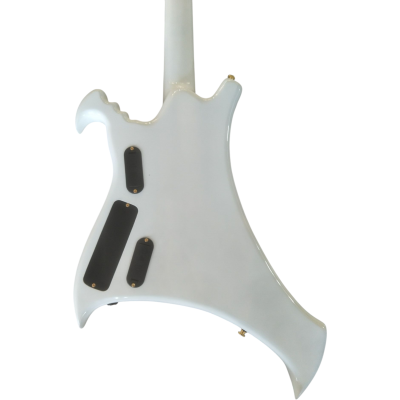 Custom Pulse Buzzard White John Entwistle 4 String Bass Number Fretboard Inlays - Image 5