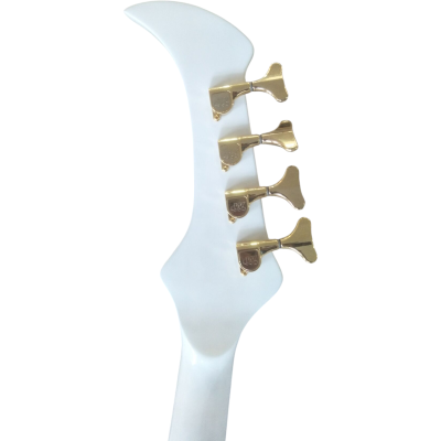 Custom Pulse Buzzard White John Entwistle 4 String Bass Number Fretboard Inlays - Image 7