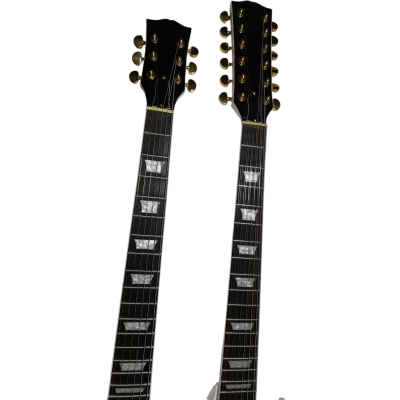 Custom Crown SG Left Handed Don Felder Arctic White Double Neck 12 6 String EDS1275 Electric Guitar - Image 6