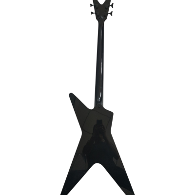 Custom Tempest V Shaped Headstock 4 String Bass Dimebag Red Lightning Finish Flying V - Image 5