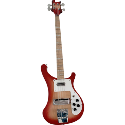 Custom Nova 4003 Fireglo Maple Body Wood 4 String Bass - Image 2