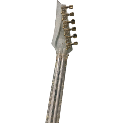 Custom Axis Plexiglass Acrylic Lucite Body Neck Multi Colored LED Tremolo Guitar Jem Tree Of Life Inlay - Image 5