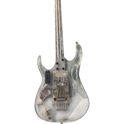 Custom Axis Plexiglass Acrylic Lucite Body Neck Multi Colored LED Tremolo Guitar Jem Tree Of Life Inlay - Image 6