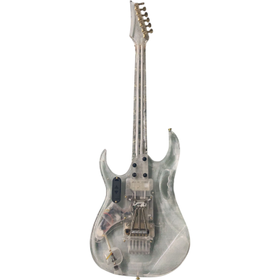 Custom Axis Plexiglass Acrylic Lucite Body Neck Multi Colored LED Tremolo Guitar Jem Tree Of Life Inlay - Image 7