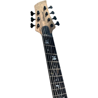 Custom Solis Emperor Matt G Birdseye Maple 7 String Bass Fanned Frets Multi Scale Configuration - Image 4