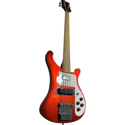 Custom Nova 4003 Ruby Red 5 String Bass Maple Fretboard - Image 4