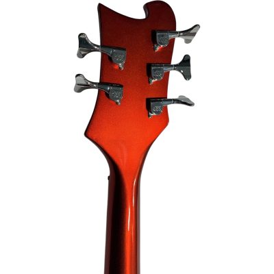 Custom Nova 4003 Ruby Red 5 String Bass Maple Fretboard - Image 6