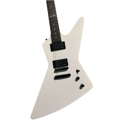 Custom Obsidian Hetfield MX220 Explorer Olympic White Electric Guitar