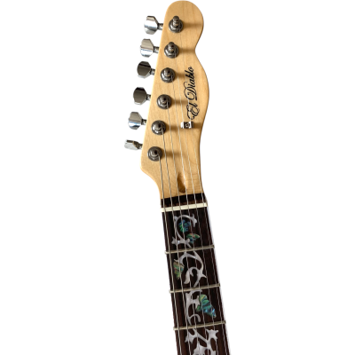 Custom Regent Deluxe Fhole Vibrant Amber Quilted Maple Top Floyd Rose Tremolo Guitar - Image 4