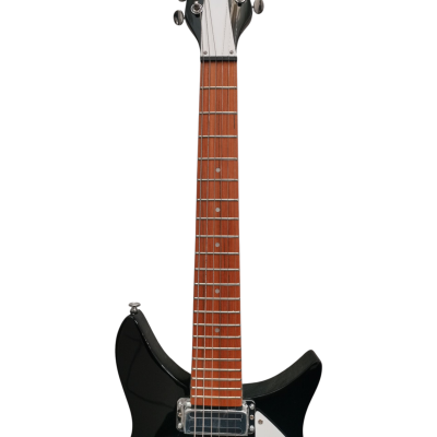 Custom Nova Black Jetglo John Lennon 325C64 21 Inch Scale Length Guitar Padauk Fretboard - Image 5