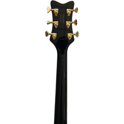 Custom Sovereign G6139T Black Gold Center Block Falcon Broadkaster Finish Single Cutaway Guitar - Image 6