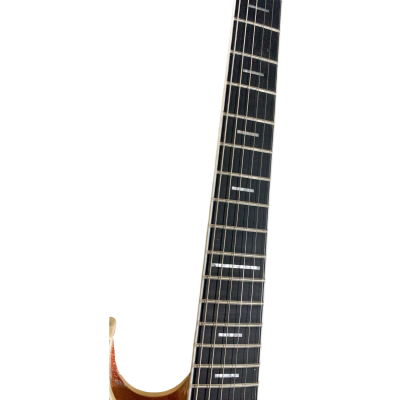 Custom Vesper Languedoc Region Fhole Natural Amber Spalted Maple Bracing Inside Guitar - Image 4