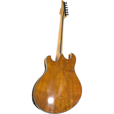Custom Vesper Languedoc Region Fhole Natural Amber Spalted Maple Bracing Inside Guitar - Image 6
