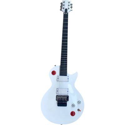 Custom Crown Alpine White Buckethead Electric Guitar Push Button Kill Switch Floyd Rose Tremolo - Image 2