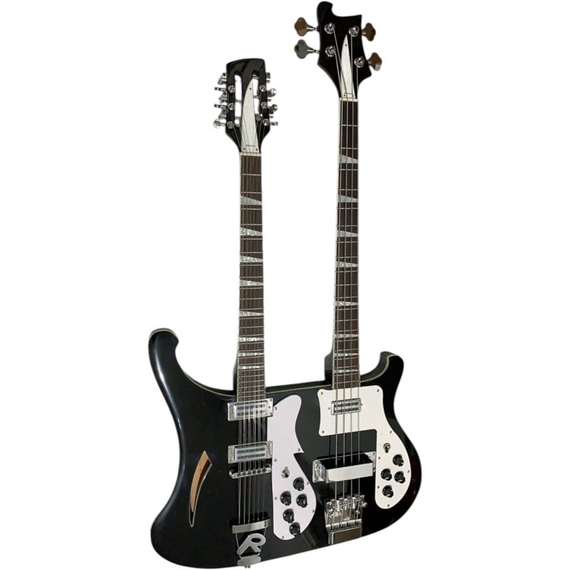 Custom Nova 4003 Mike Rutherford Genesis Double Neck Jetglo Black