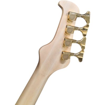 Custom Pulse Buzzard Natural Finish John Entwistle 4 String Bass Number Fretboard Inlays - Image 4