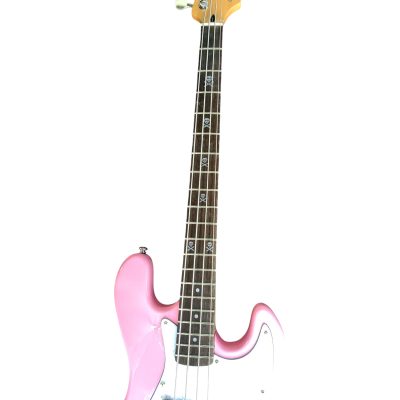Custom Regent Hot Pink Skully Mark Hoppus 4 String Jazz Bass - Image 2